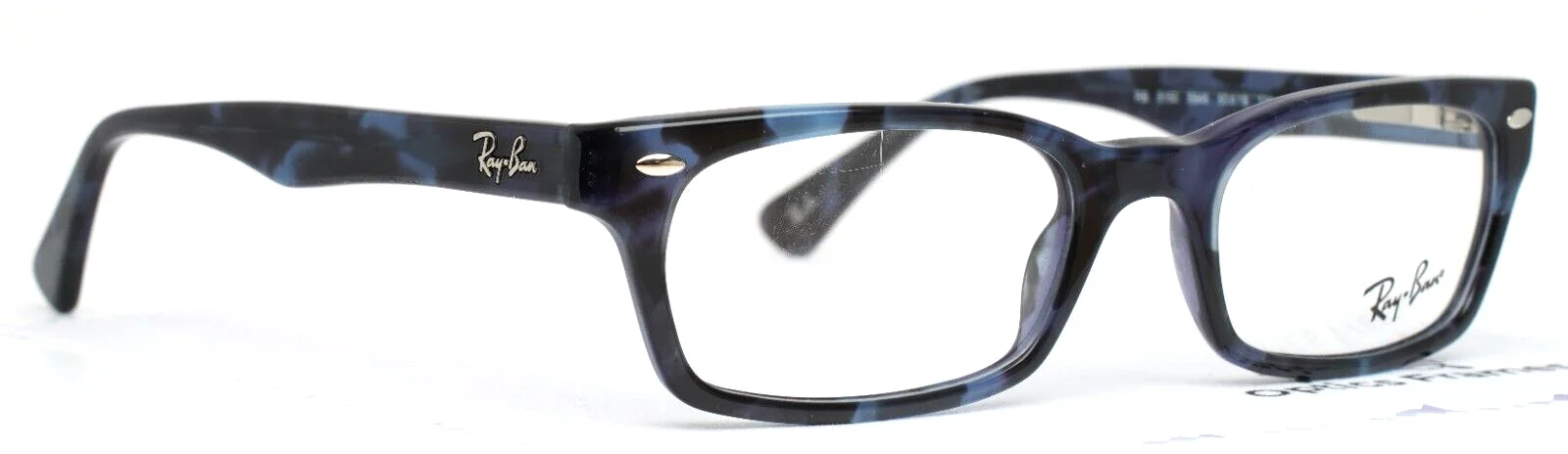 RAY BAN RB5150 5946 Blue Tortoise Unisex Rectangle Eyeglasses 50-19-135 B:30 3