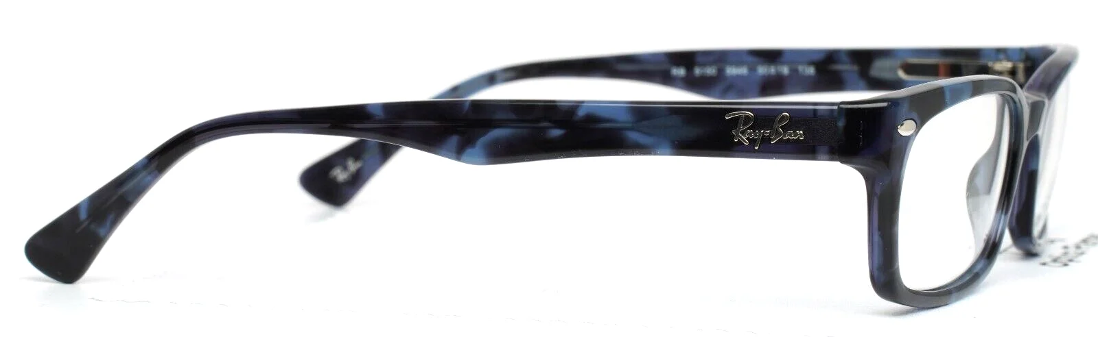 RAY BAN RB5150 5946 Blue Tortoise Unisex Rectangle Eyeglasses 50-19-135 B:30 4