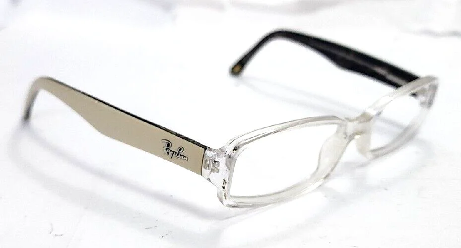 Ray Ban RB5179 2420 Clear White Rectangle Eyeglasses Frame 51/16 135 3