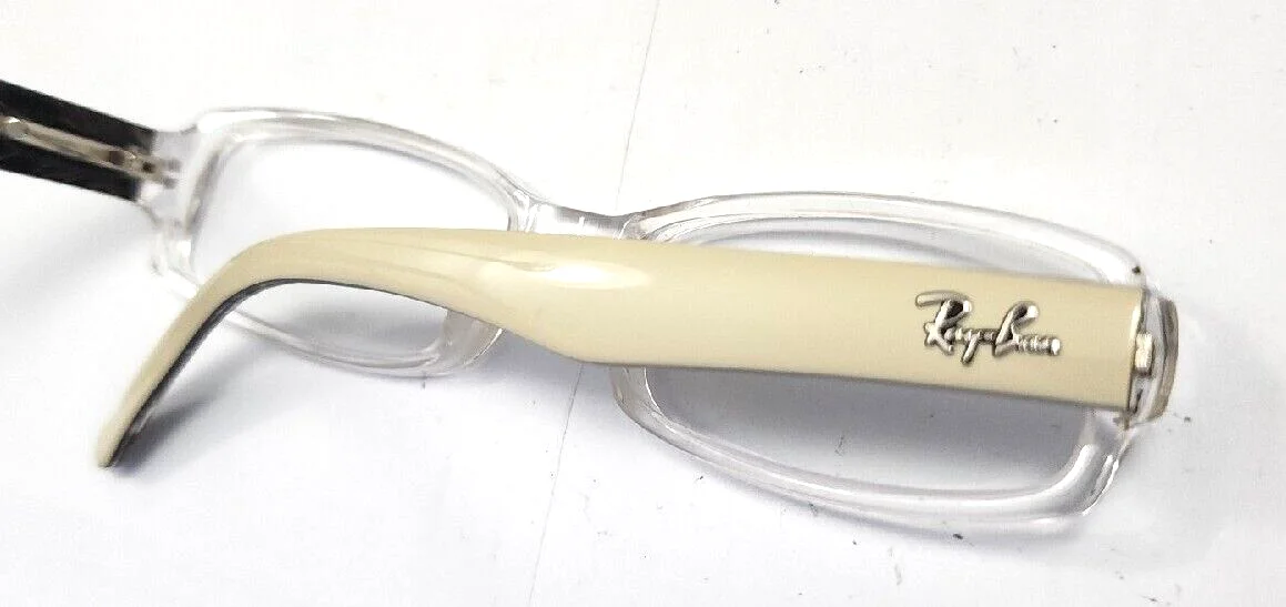 Ray Ban RB5179 2420 Clear White Rectangle Eyeglasses Frame 51/16 135 4