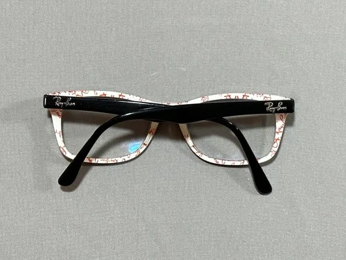 Ray-Ban RB5228 5014 Eyeglasses Frames Womens Black Black Flex 53-17-140 2