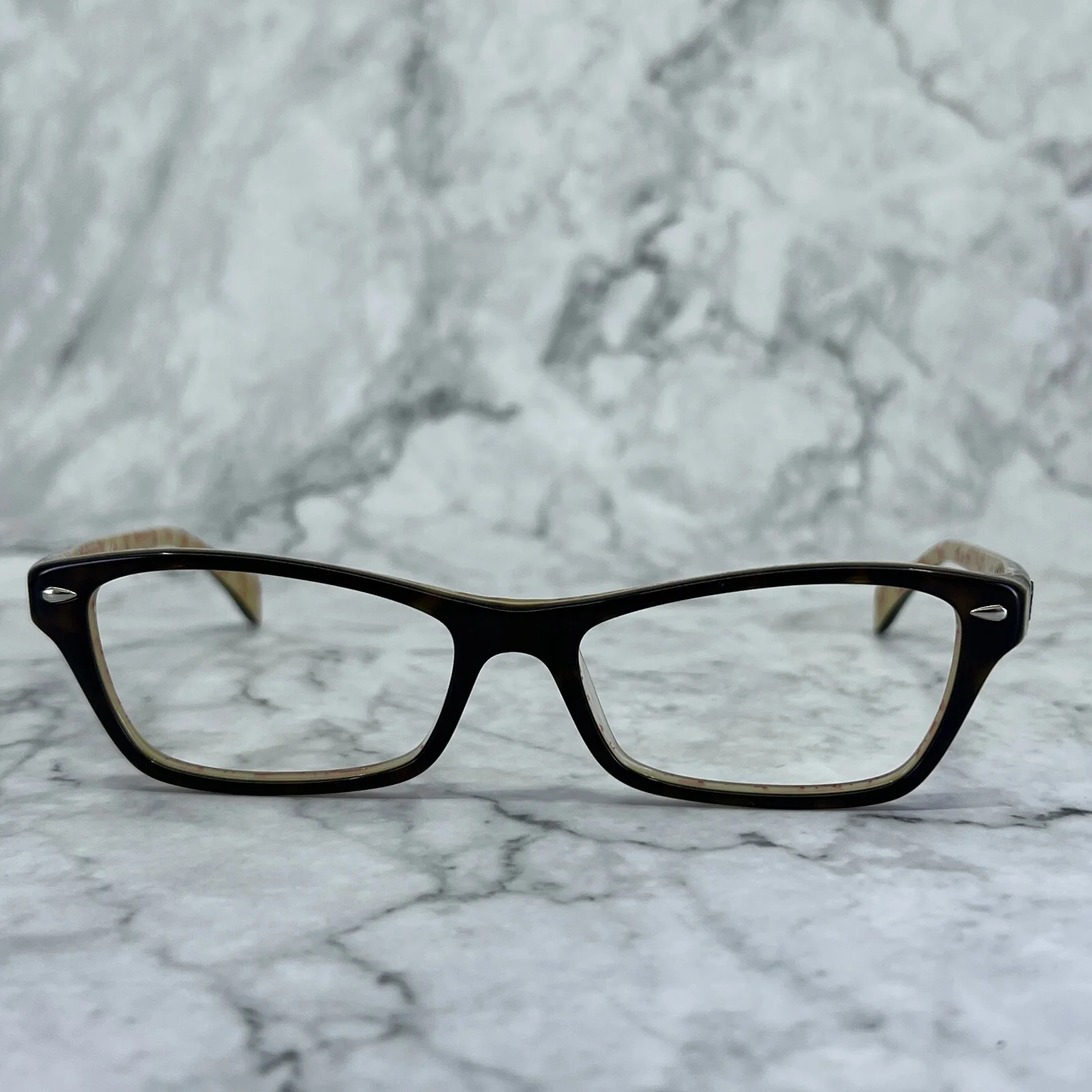 Ray Ban RB5256 5057 Tortoise Rectangle Eyeglasses Frame 52-16 135 ***READ 2