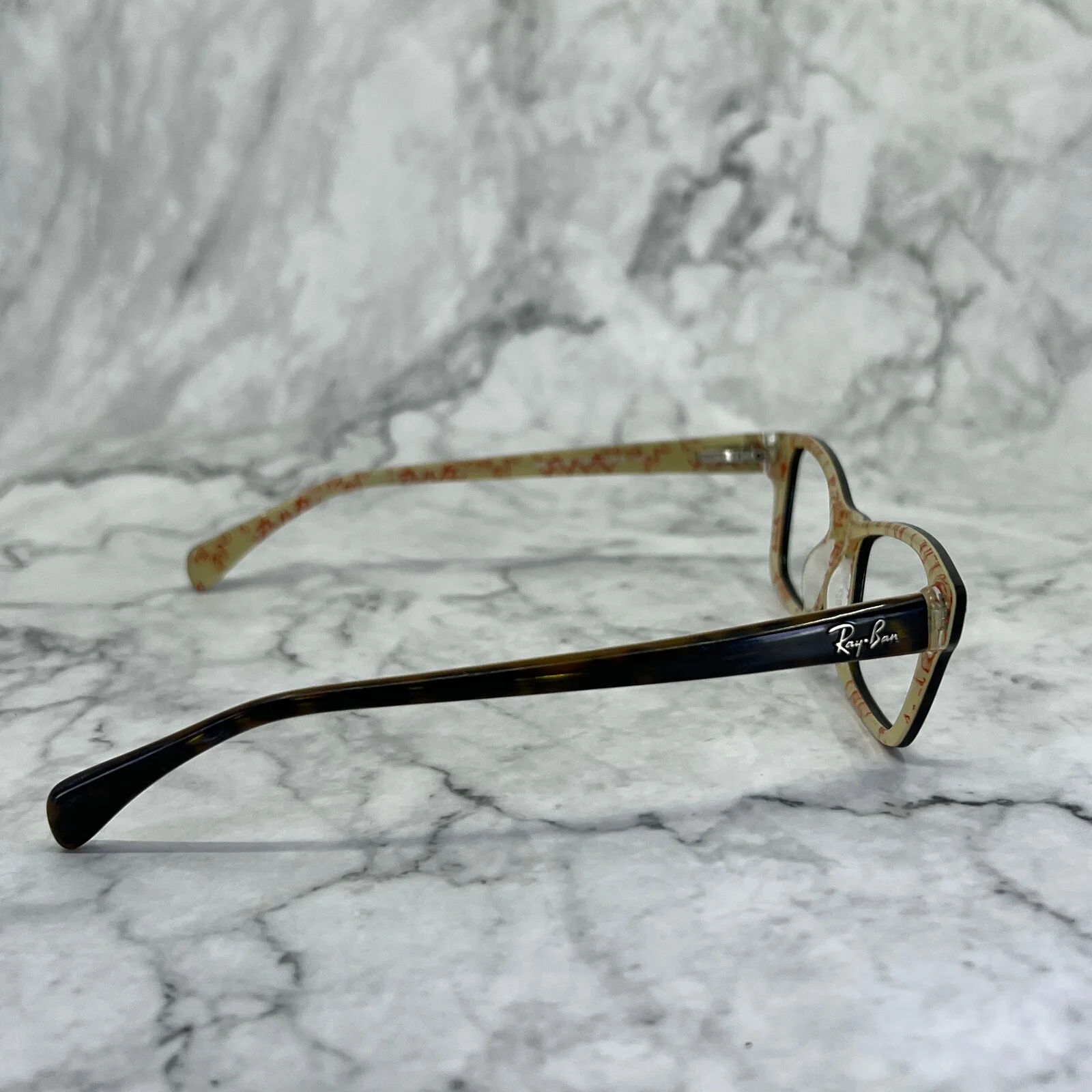 Ray Ban RB5256 5057 Tortoise Rectangle Eyeglasses Frame 52-16 135 ***READ 4