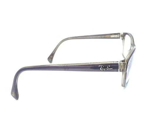 Ray-Ban RB5256 5107 Eyeglasses Frames Cat Eye Clear Gray Purple Fade 52-16-135 4