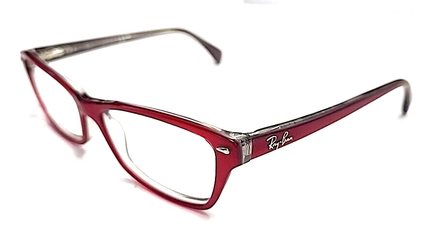 Ray Ban RB5256 5189 Crystal Red Gray Eyeglasses Frame 54-16 135