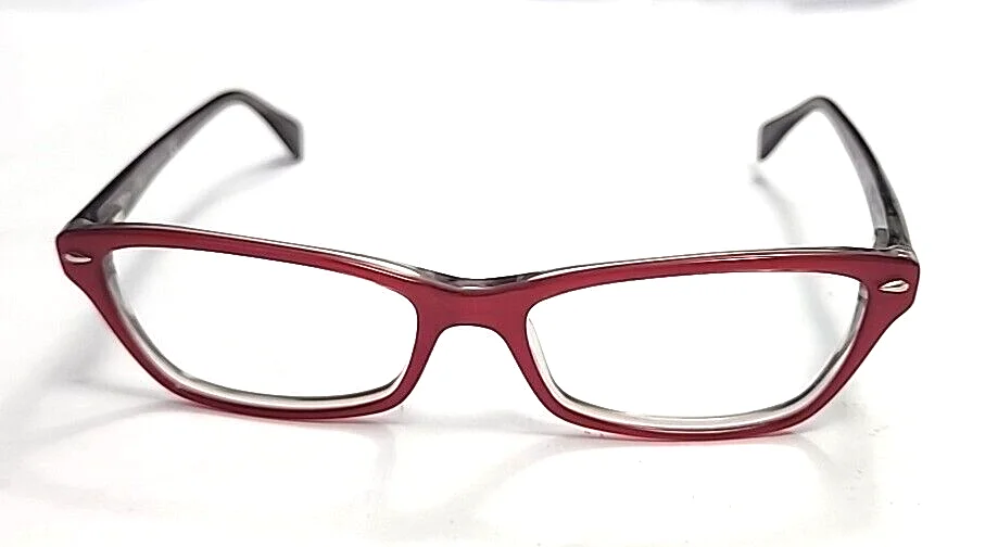 Ray Ban RB5256 5189 Crystal Red Gray Eyeglasses Frame 54-16 135 2