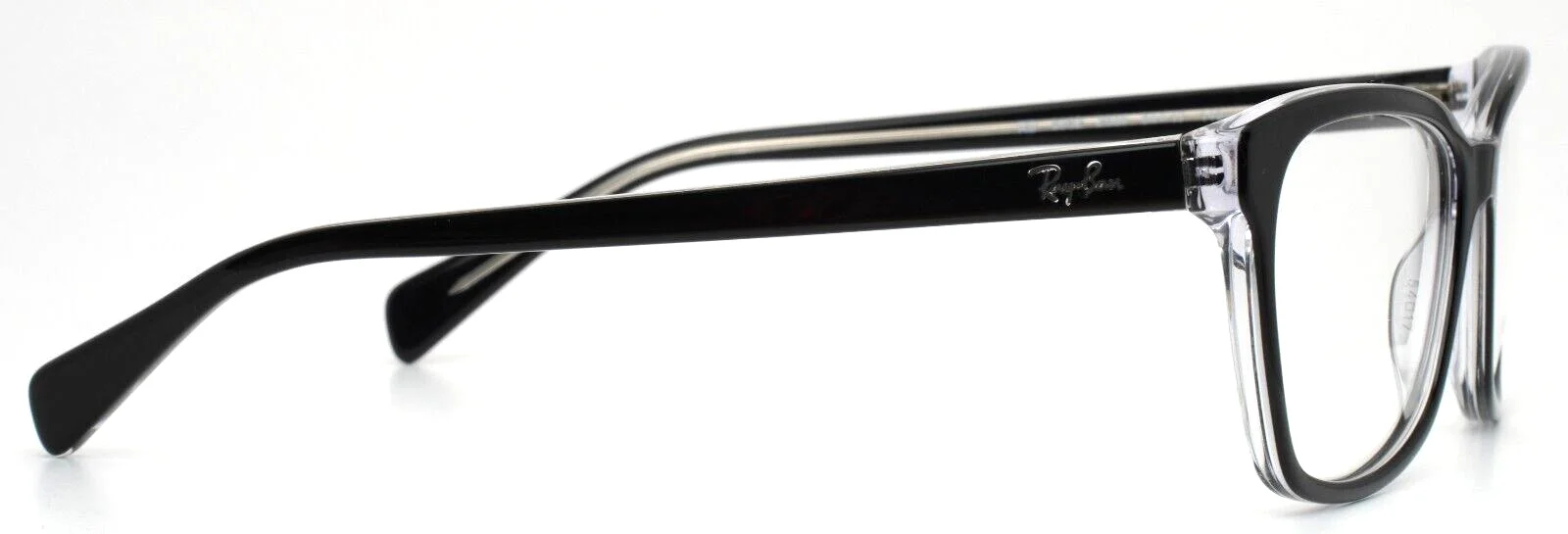 RAY BAN RB5362 2034 Black On Transparent Womens Rectangle Eyeglasses 54-17-140 4