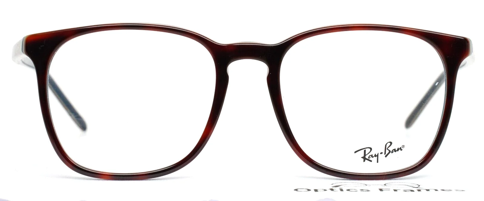 RAY BAN RB5387 5973 Red Havana Womens Square Eyeglasses 52-18-145 B:45 2