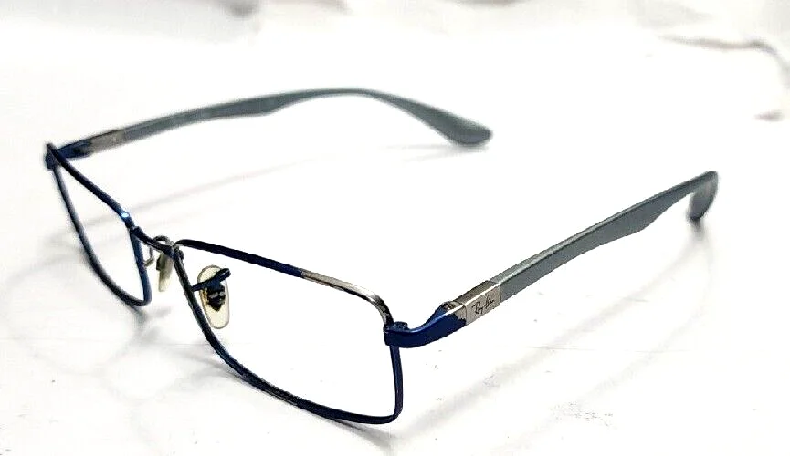 Ray Ban RB6286 2510 Blue Rectangle Eyeglasses Frame 54-17 140 Paint Peel