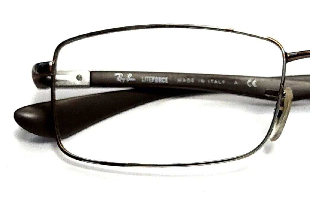 Ray Ban RB6286 2759 Brown Silver Rectangle Eyeglasses Frame 52-17 140 Paint Peel 4