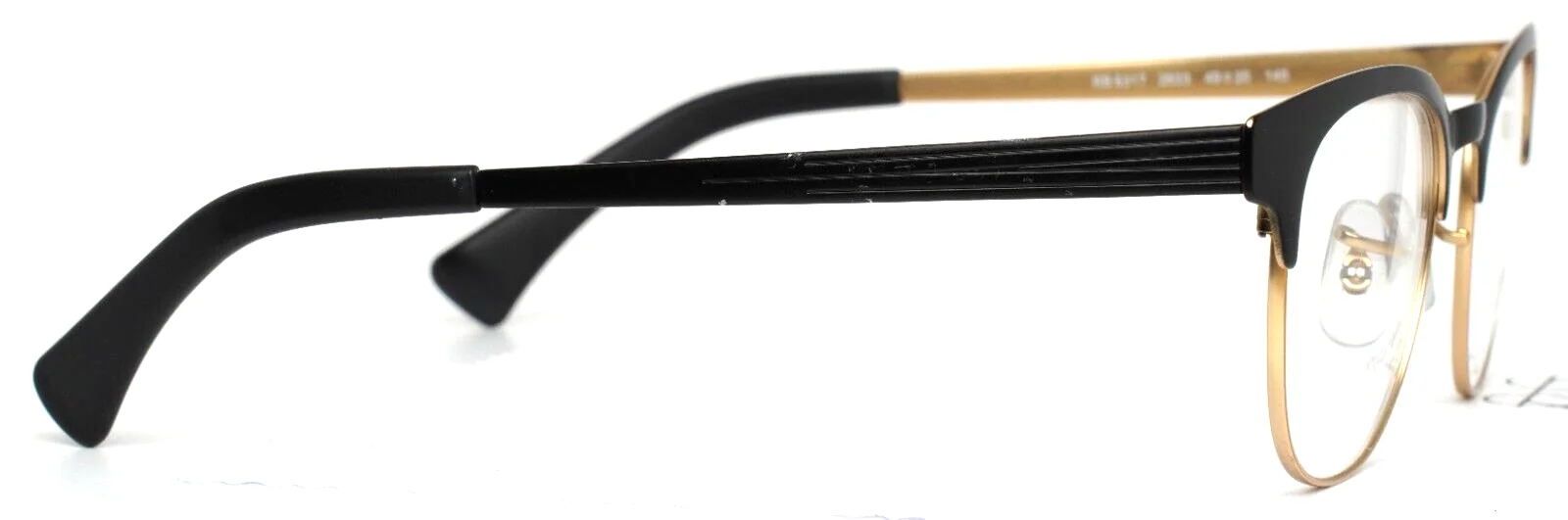 RAY BAN RB6317 2833 Black Gold Womens Round Full Rim Eyeglasses 49-20-140 B:40 4