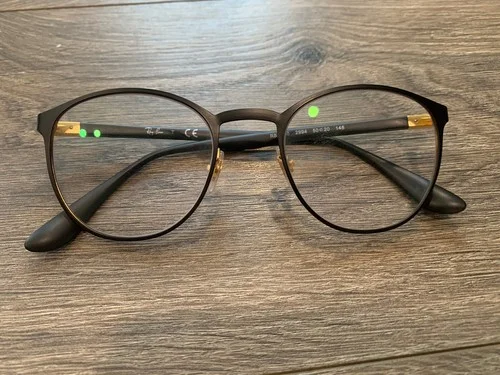 RAY BAN RB6355 2994 Matte Black /Gold 50-20 145 Unisex Eyeglasses Frames only