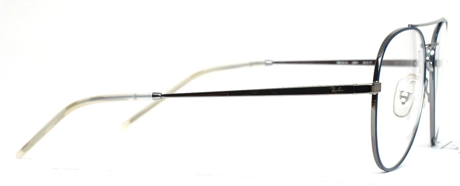 RAY BAN RB6413 2981 Polished Blue Silver Aviator Eyeglasses 54-17-140 B:48 4