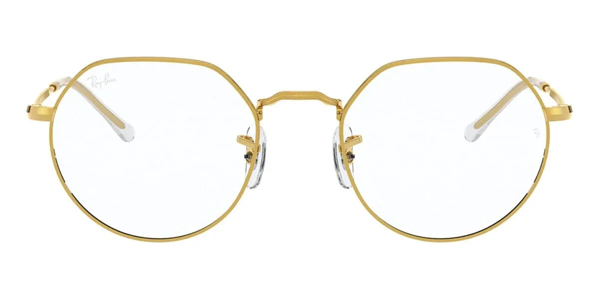 Ray-Ban RB6465 JACK 3086 Hexagonal Gold Eyeglasses Authentic 2