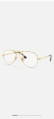 Ray Ban RB6489 2500 Gold Metal Aviator Eyeglasses Frames 58/14 140 2