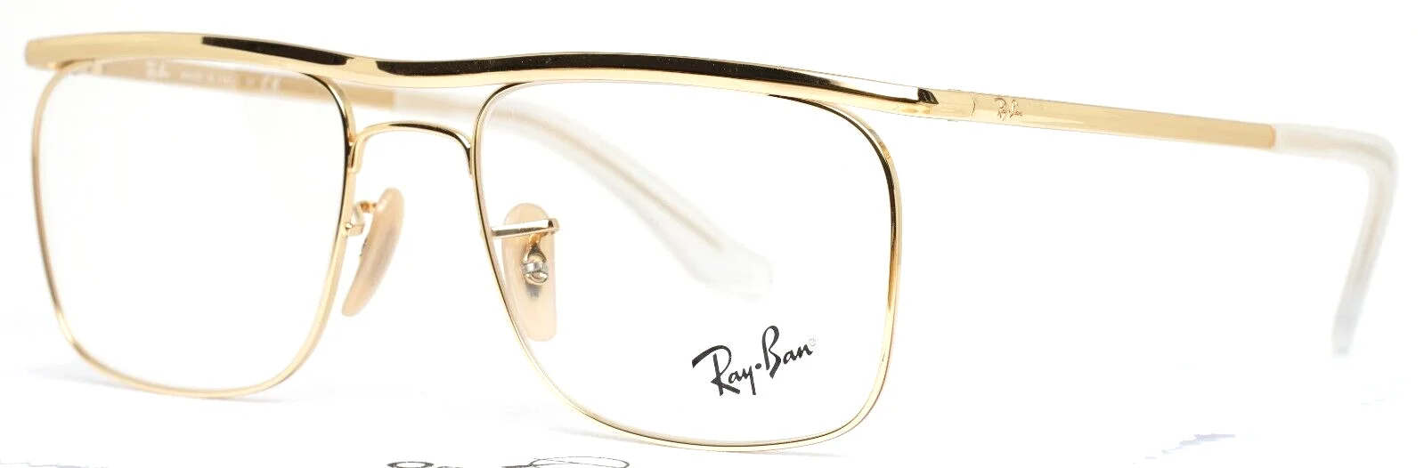 RAY BAN RB6519 Olympian IX 2500 Gold Mens Aviator Full Rim Eyeglasses 52-18-140
