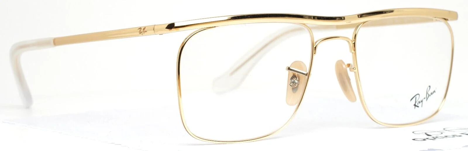 RAY BAN RB6519 Olympian IX 2500 Gold Mens Aviator Full Rim Eyeglasses 52-18-140 3