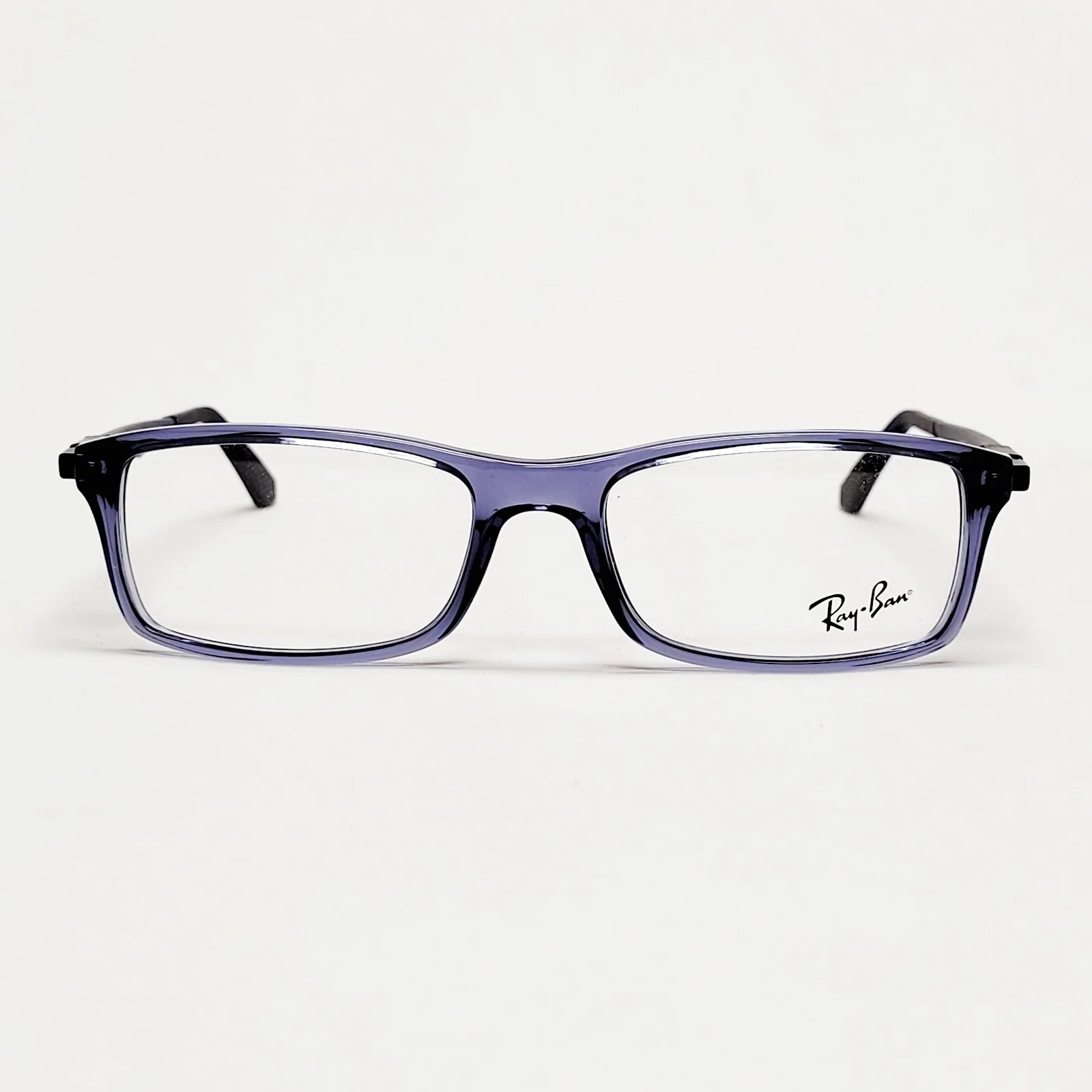 Ray Ban RB7017 Eyeglass Frames Rectangle Full Rim Eyewear Blue 54-17 145 mm