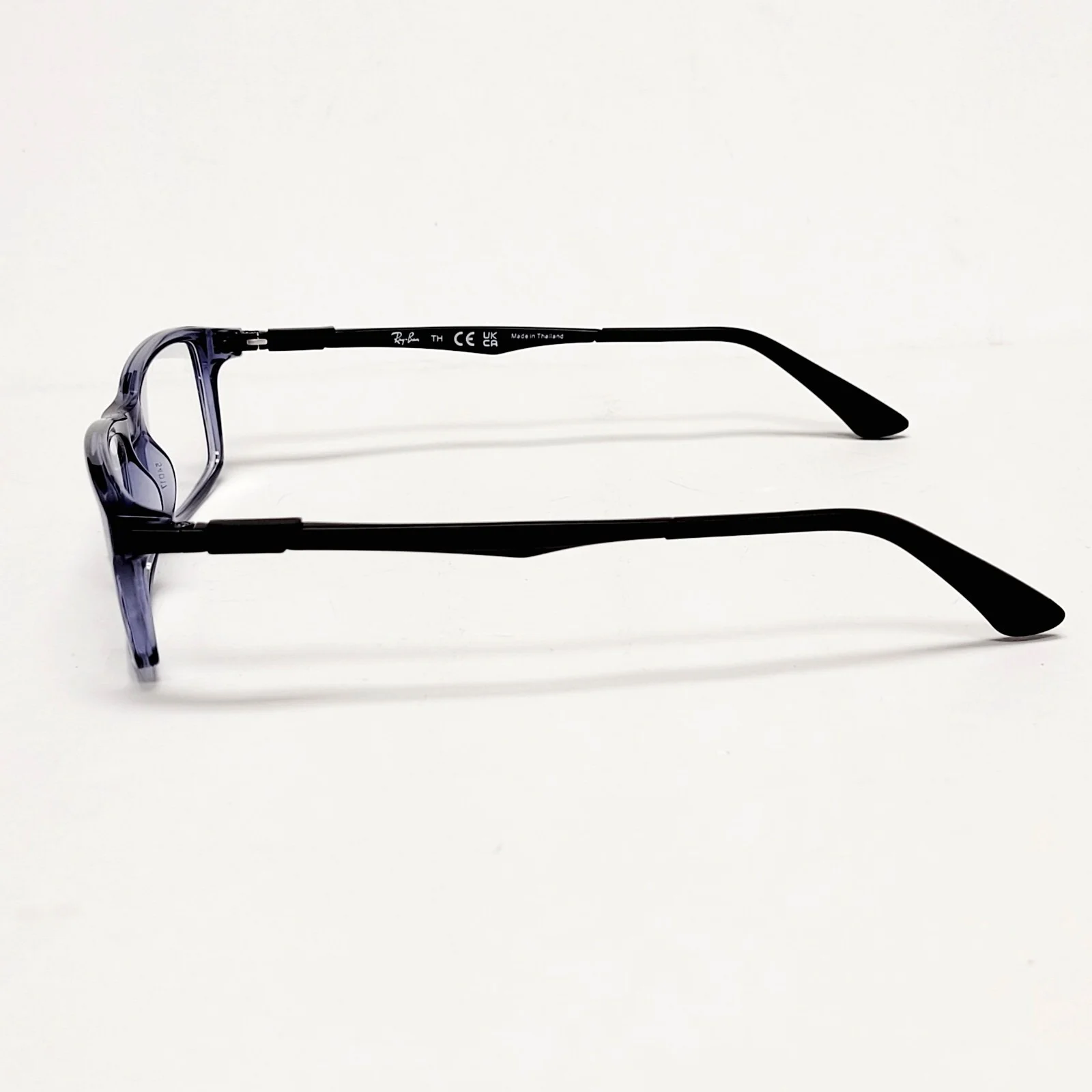Ray Ban RB7017 Eyeglass Frames Rectangle Full Rim Eyewear Blue 54-17 145 mm 3