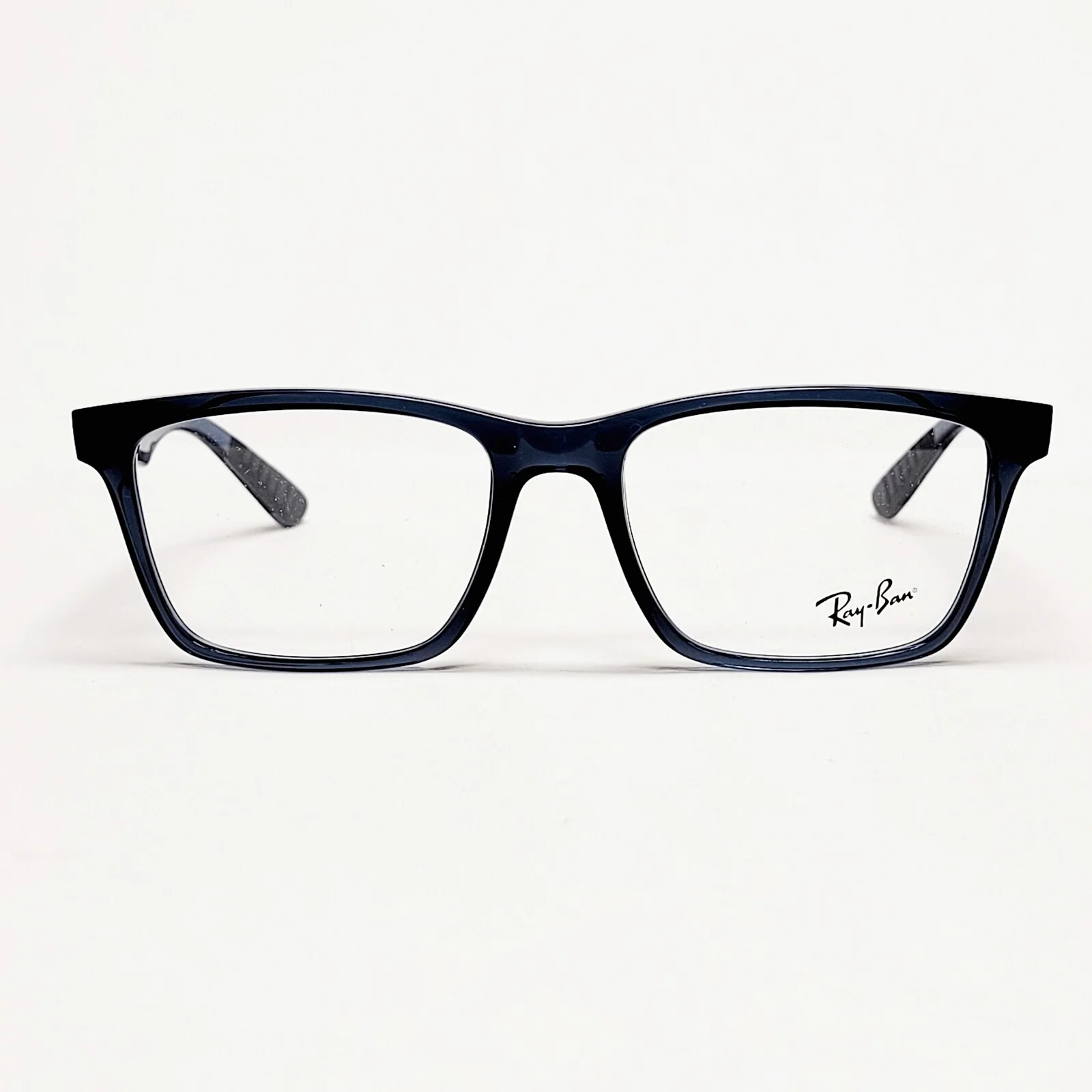 Ray Ban RB7025 Eyeglass Frames Rectangle Full Rim Eyewear Grey Blue 55-17 145mm