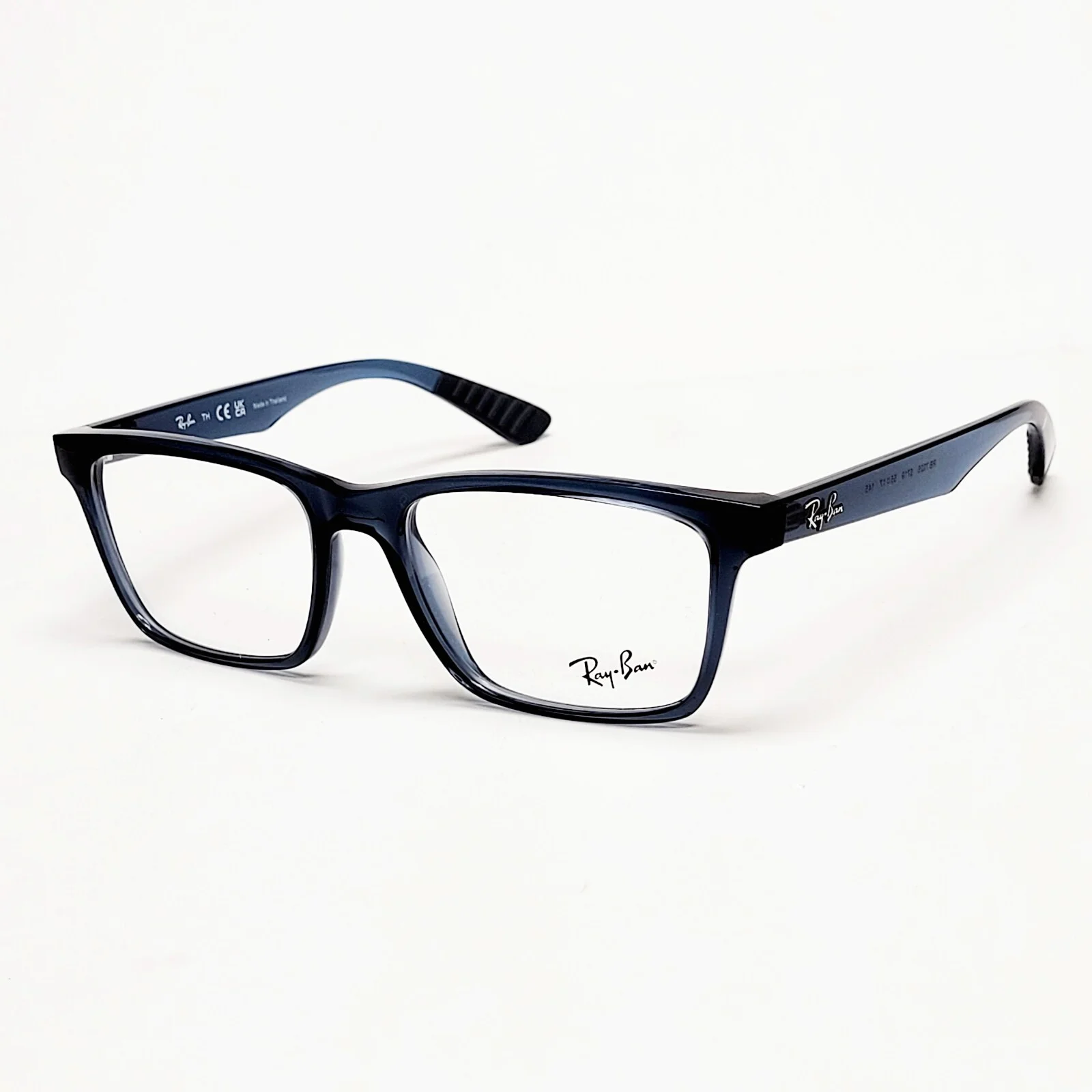 Ray Ban RB7025 Eyeglass Frames Rectangle Full Rim Eyewear Grey Blue 55-17 145mm 2