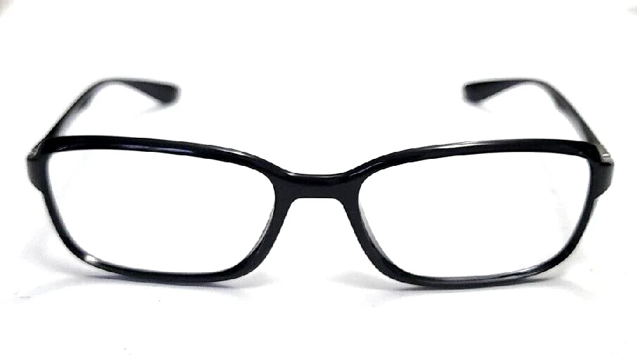 Ray Ban RB7037 5206 Liteforce Black Rectangle Eyeglasses 53-17 145 2