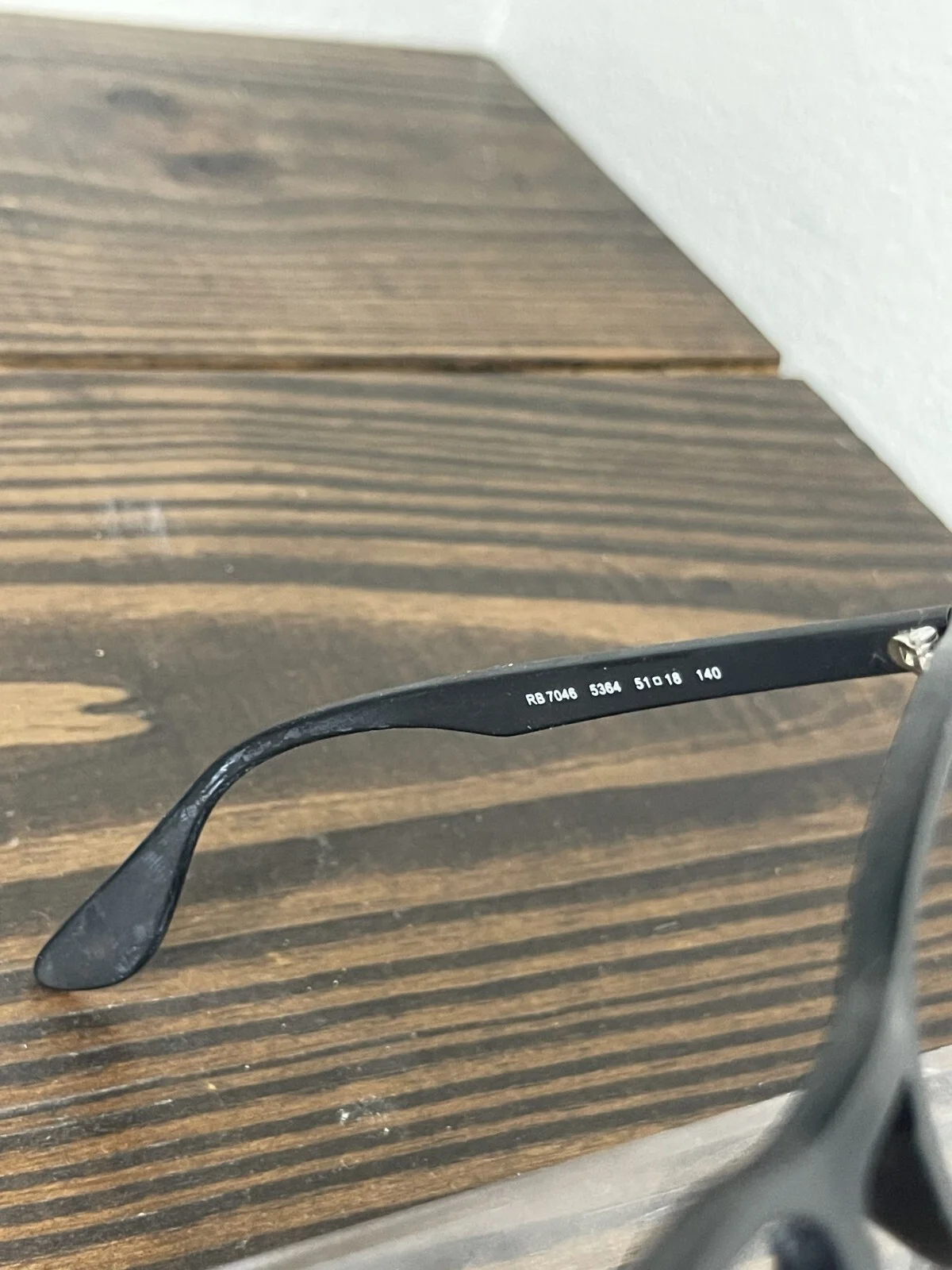 Ray-Ban RB7046 5364 Eyeglasses Round Black Full Rim Frames 51-18-140 3