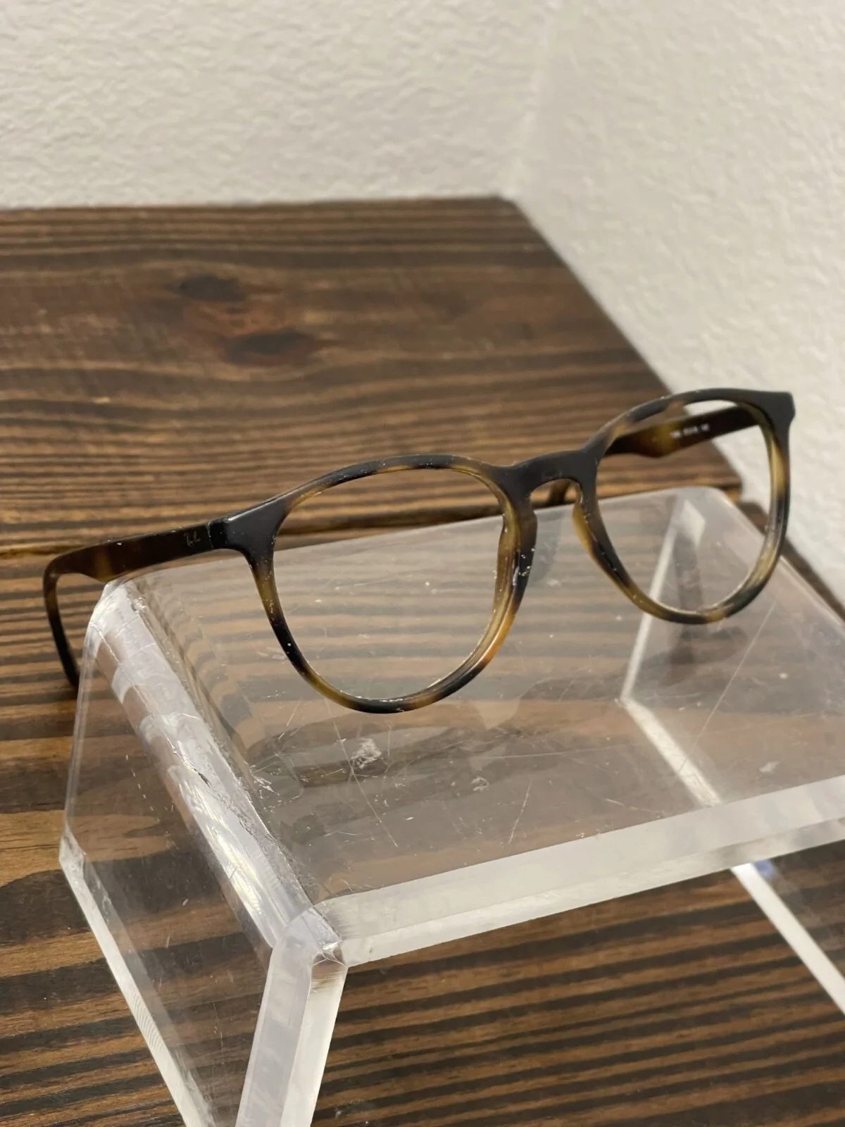 Ray Ban RB7046 5365 Brown Tortoise Round Eyeglasses Frames 51-18 140 READ