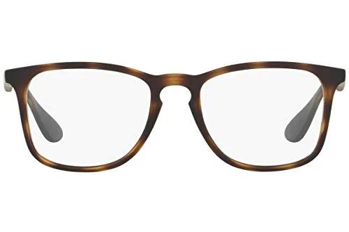 Ray-Ban RB7074 Unisex Matte Black Rubber Frames Square Eyeglasses 52-18-145 2