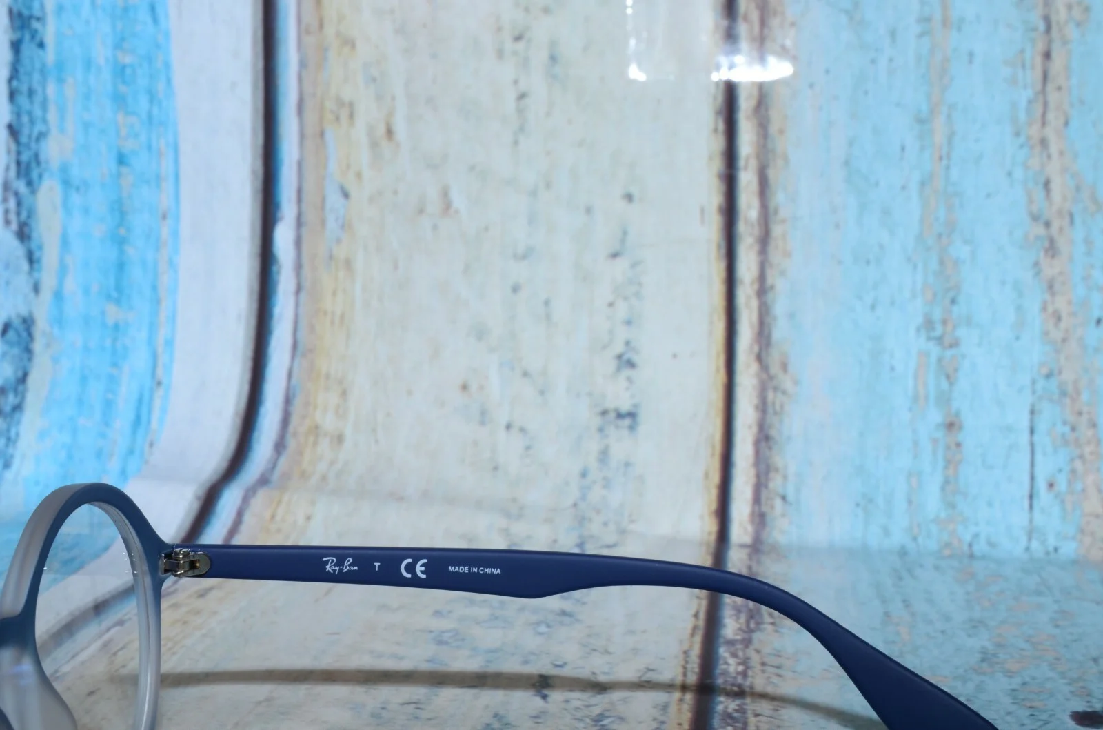 Ray-Ban RB7075 5601 Round Matte Blue Unisex Eyeglasses 49mm 3