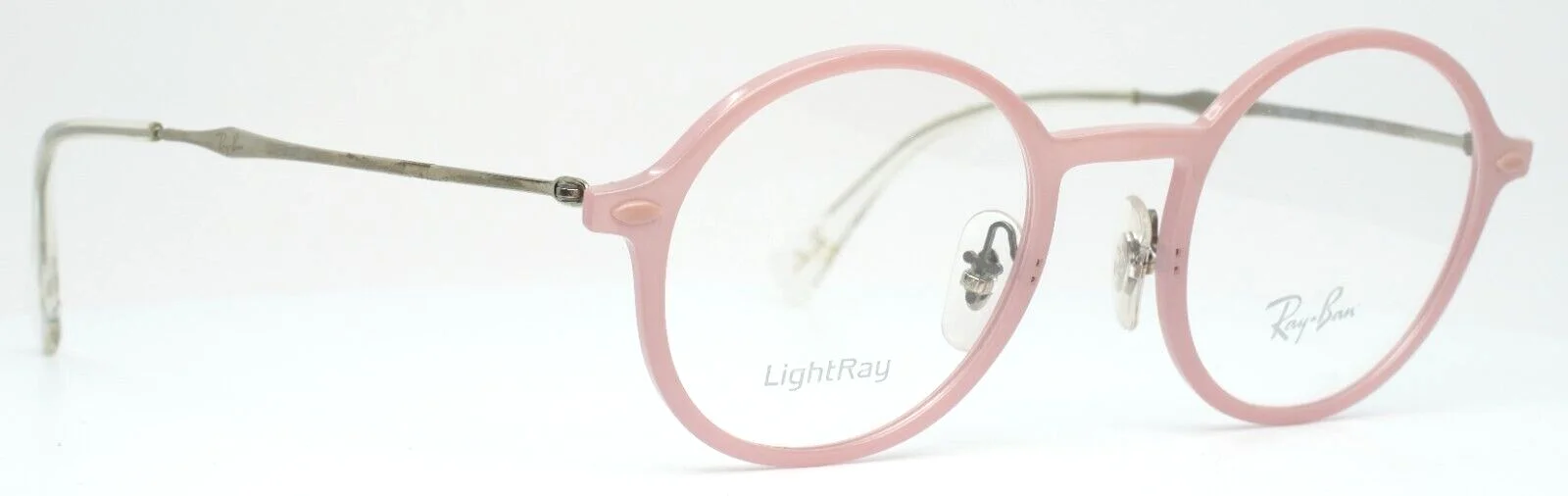 RAY BAN RB7087 5639 Pink Womens Round Full Rim Eyeglasses 46-21-140 B:44 3