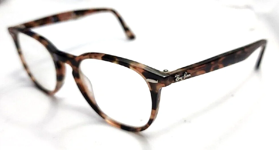 Ray Ban RB7159 8064 Large Sz Tortoise Round Eyeglasses Frames 52-20 145