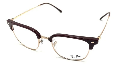 Ray Ban RB7216 Clubmaster Eyeglasses Frames 8209 Bordeaux Red Black 49-20-145mm 2