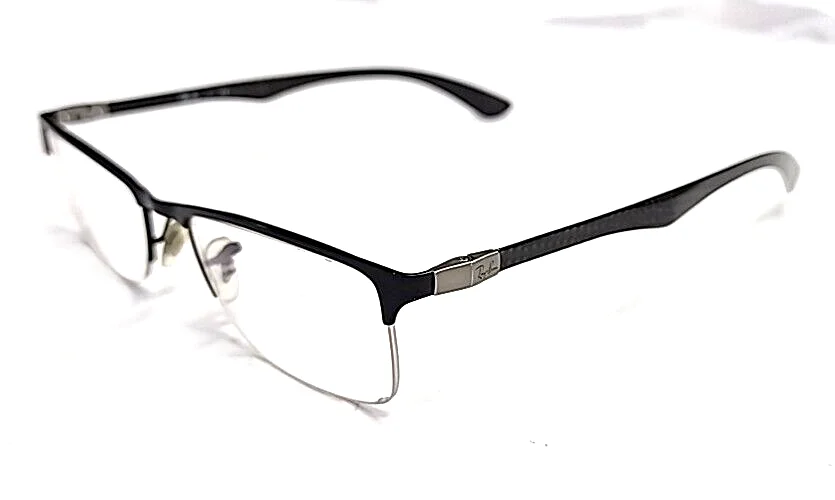 Ray Ban RB8413 2503 Black Carbon Fiber Eyeglasses Frame 52-18 145