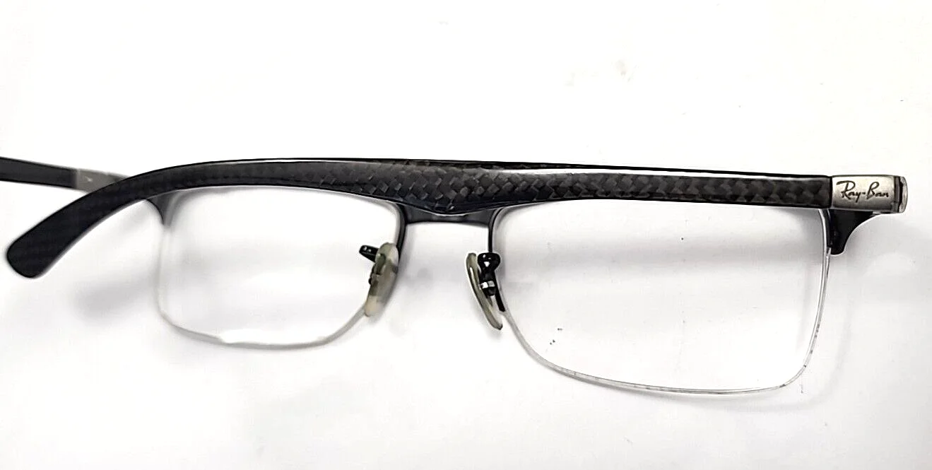 Ray Ban RB8413 2503 Black Carbon Fiber Eyeglasses Frame 52-18 145 4