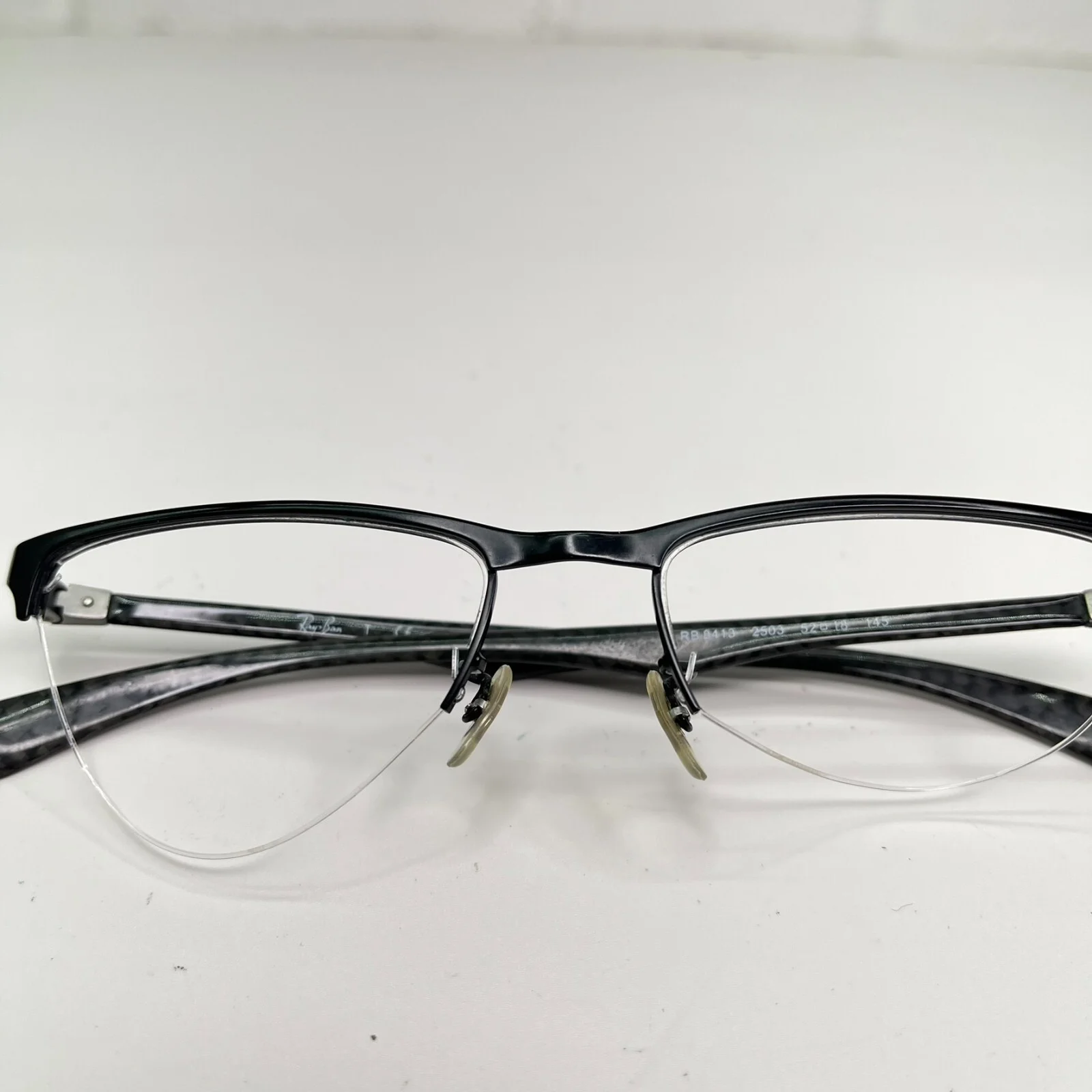 Ray-Ban RB8413 2503 Eyeglasses Frames Mens Black Carbon Fiber 52-18 145 1366 3