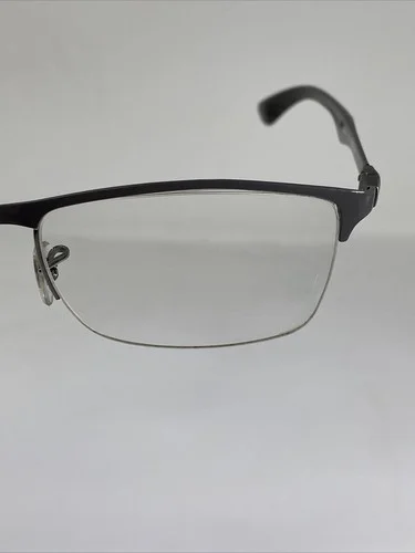 RAY-BAN RB8413 2893 Carbon Tech Gray Half Rimless Eyeglasses Frame 54-18-145 4