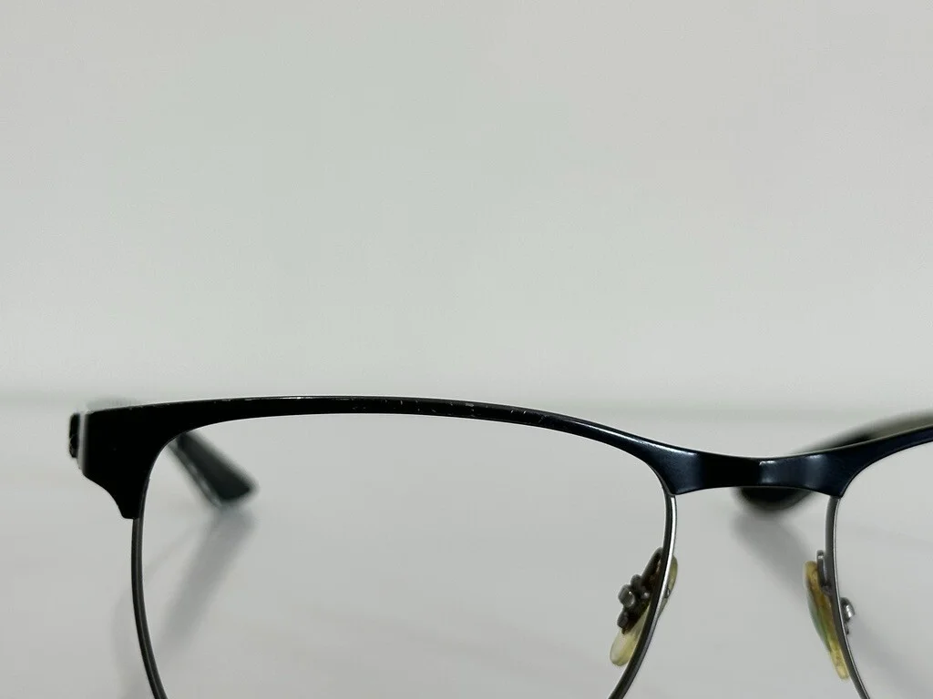 Ray Ban RB8416 Optics Eyeglasses Black Carbon Fiber Gold Retro 55-17 145 39.5 4