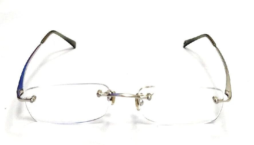 Ray Ban RB8501 1002 Gunmetal Rimless Eyeglasses *Frame 50-17 135 *No Lenses VG 2