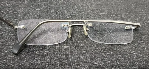 Ray Ban RB8501 1002 Gunmetal Rimless Eyeglasses *Frame 50-17 135 *No Lenses VG 3
