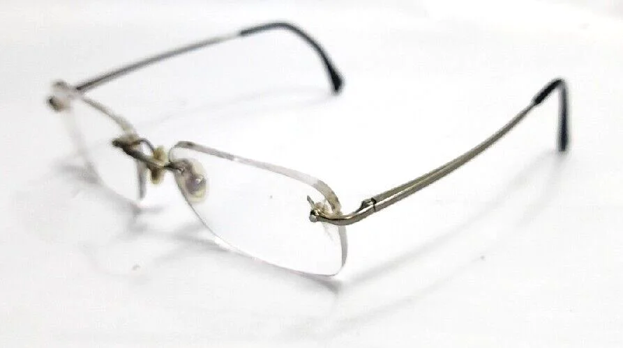 Ray Ban RB8502 1000 Gunmetal Rimless Eyeglasses Frame 52-17 140