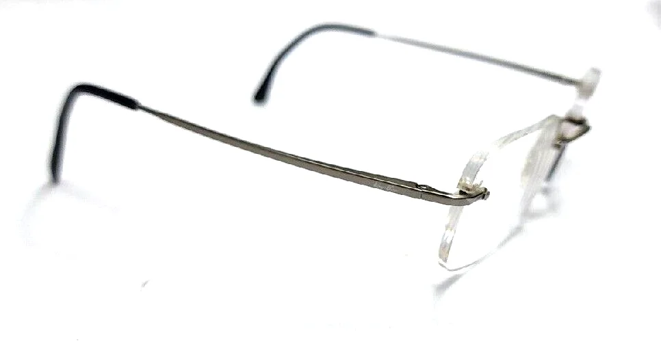Ray Ban RB8502 1000 Gunmetal Rimless Eyeglasses Frame 52-17 140 3