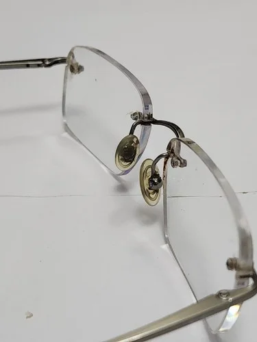 Ray Ban RB8502 1000 Gunmetal Rimless Eyeglasses Frame 52-17 140 4