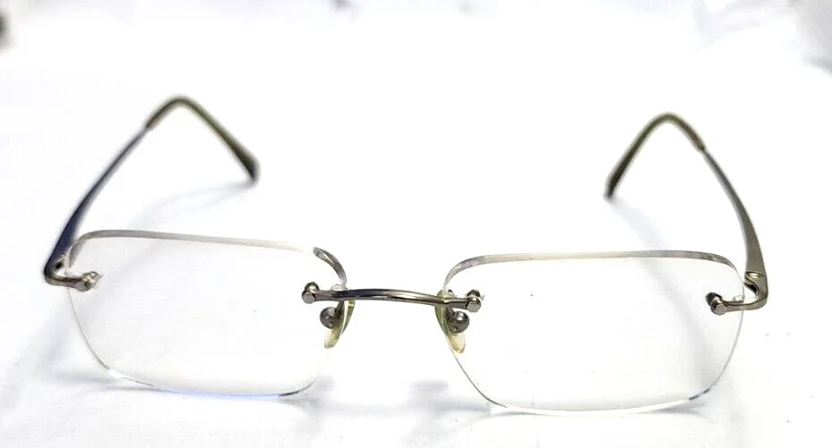 Ray Ban RB8502 1003 Gunmetal Rimless Eyeglasses Frame 52-17 140 2