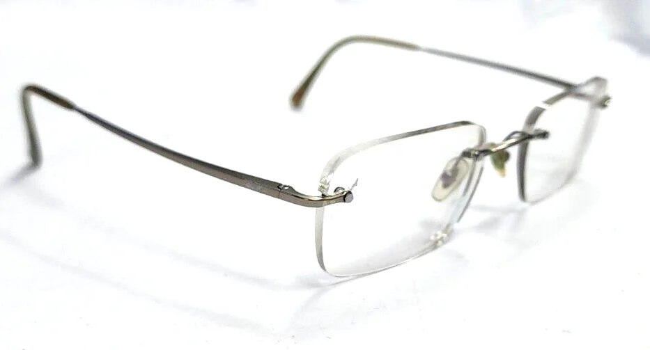 Ray Ban RB8502 1003 Gunmetal Rimless Eyeglasses Frame 52-17 140 3