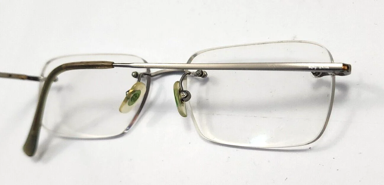Ray Ban RB8502 1003 Gunmetal Rimless Eyeglasses Frame 52-17 140 4
