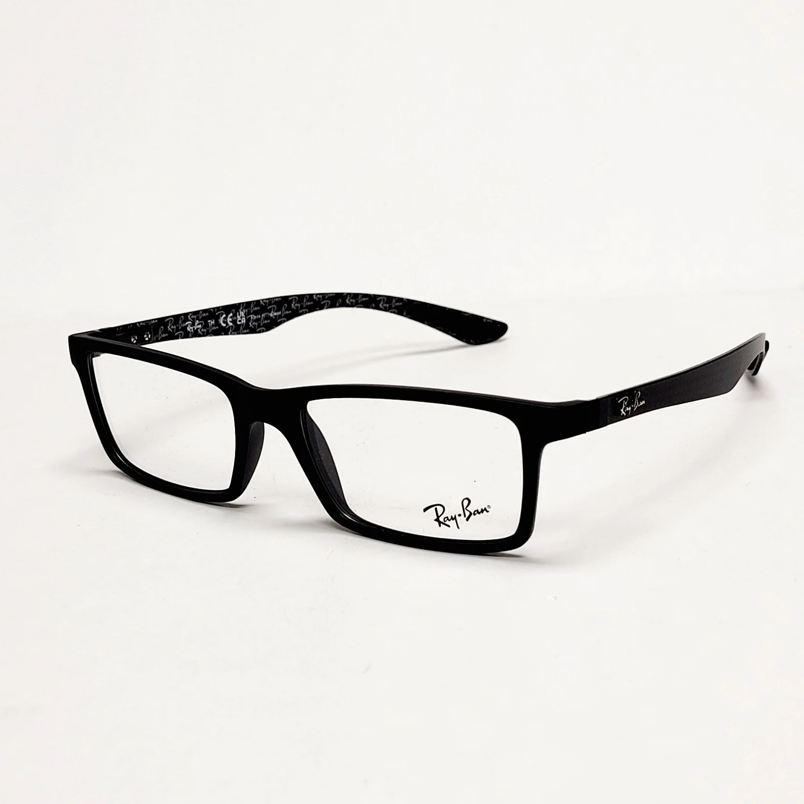Ray Ban RB8901 Eyeglass Frames Rectangle Full Rim Eyewear Gloss Black 53-17 145 2