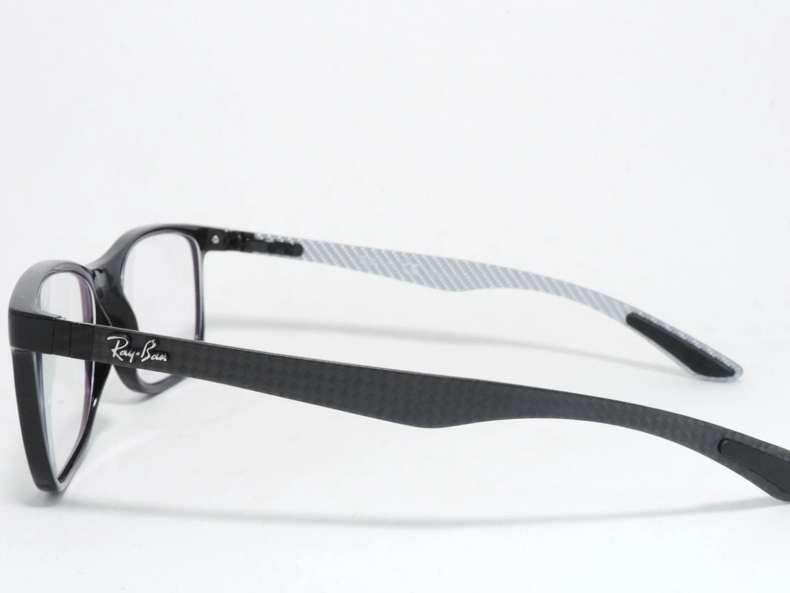 RAY-BAN RB8903 FULL RIM RECTANGLE CARBON FIBRE EYEGLASS FRAMES 5681 BLACK 55-18 3