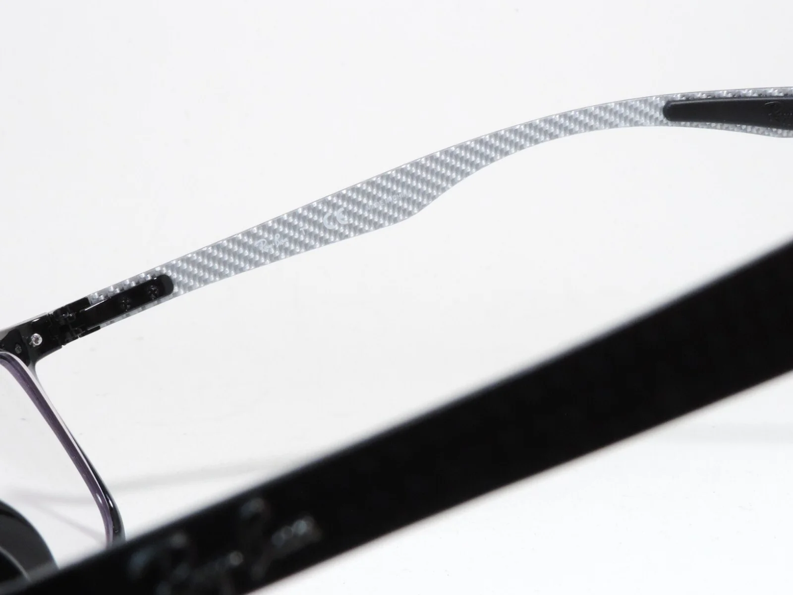 RAY-BAN RB8903 FULL RIM RECTANGLE CARBON FIBRE EYEGLASS FRAMES 5681 BLACK 55-18 4