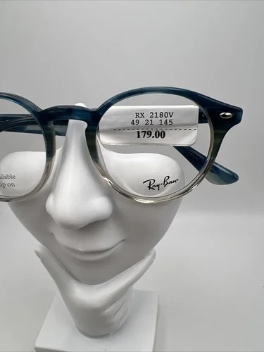 Ray-Ban RX2180-V Authentic Eyeglasses Frames 49-21-145 Gradient Turquoise 2